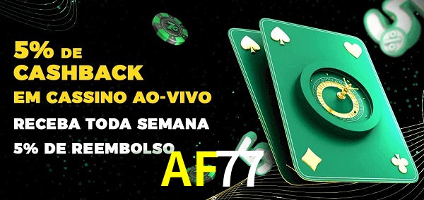 Promoções do cassino ao Vivo AF77